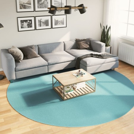 vidaXL Alfombra de pelo corto OVIEDO verde Ø 280 cm