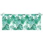 vidaXL Cojines banco jardín 2 uds tela estampado de hojas 120x50x7 cm vidaXL Cojines banco jardín 2 uds tela estampado de hojas 120x50x7 cm