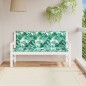 vidaXL Cojines banco jardín 2 uds tela estampado de hojas 150x50x7 cm vidaXL Cojines banco jardín 2 uds tela estampado de hojas 150x50x7 cm
