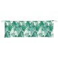 vidaXL Cojines banco jardín 2 uds tela estampado de hojas 150x50x7 cm vidaXL Cojines banco jardín 2 uds tela estampado de hojas 150x50x7 cm