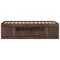 vidaXL Tumbona con cajones madera ingeniería roble marrón 100x200 cm vidaXL Tumbona con cajones madera ingeniería roble marrón 100x200 cm