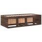 vidaXL Tumbona con cajones madera ingeniería roble marrón 100x200 cm vidaXL Tumbona con cajones madera ingeniería roble marrón 100x200 cm
