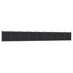 vidaXL Panel de valla WPC gris 1564x186 cm
