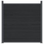vidaXL Panel de valla WPC gris 1218x186 cm