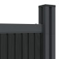 vidaXL Panel de valla WPC gris 1218x186 cm