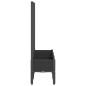 vidaXL Jardinera con enrejado PP negro 120x40x142 cm vidaXL Jardinera con enrejado PP negro 120x40x142 cm