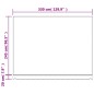 vidaXL Tela de repuesto de toldo rayas rojas y blancas 3,5x2,5 m