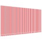 vidaXL Tela de repuesto de toldo rayas rojas y blancas 6x3 m vidaXL Tela de repuesto de toldo rayas rojas y blancas 6x3 m