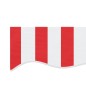 vidaXL Tela de repuesto de toldo rayas rojas y blancas 6x3 m vidaXL Tela de repuesto de toldo rayas rojas y blancas 6x3 m