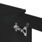vidaXL Aparador alto VIKEN madera maciza de pino negro 80x40x190 cm