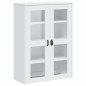 vidaXL Aparador alto VIKEN madera maciza de pino blanco 80x40x190 cm vidaXL Aparador alto VIKEN madera maciza de pino blanco 80x40x190 cm