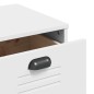 vidaXL Aparador alto VIKEN madera maciza de pino blanco 80x40x190 cm vidaXL Aparador alto VIKEN madera maciza de pino blanco 80x40x190 cm