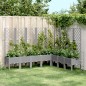 vidaXL Jardinera con enrejado PP gris claro 200x160x142 cm vidaXL Jardinera con enrejado PP gris claro 200x160x142 cm