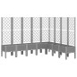 vidaXL Jardinera con enrejado PP gris claro 200x160x142 cm vidaXL Jardinera con enrejado PP gris claro 200x160x142 cm