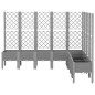 vidaXL Jardinera con enrejado PP gris claro 200x160x142 cm vidaXL Jardinera con enrejado PP gris claro 200x160x142 cm