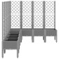 vidaXL Jardinera con enrejado PP gris claro 200x160x142 cm vidaXL Jardinera con enrejado PP gris claro 200x160x142 cm