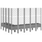 vidaXL Jardinera con enrejado PP gris claro 200x160x142 cm vidaXL Jardinera con enrejado PP gris claro 200x160x142 cm