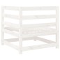 vidaXL Juego de sofás de jardín 5 piezas madera maciza de pino blanco vidaXL Juego de sofás de jardín 5 piezas madera maciza de pino blanco