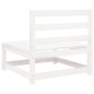 vidaXL Juego de sofás de jardín 5 piezas madera maciza de pino blanco vidaXL Juego de sofás de jardín 5 piezas madera maciza de pino blanco