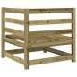 vidaXL Juego de sofás de jardín 6 piezas madera de pino impregnada