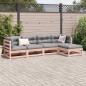 vidaXL Juego de sofás de jardín 5 pzas madera maciza de abeto Douglas vidaXL Juego de sofás de jardín 5 pzas madera maciza de abeto Douglas