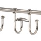 vidaXL Soporte de equipaje con perchas y espejo de pared aluminio vidaXL Soporte de equipaje con perchas y espejo de pared aluminio