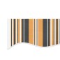 vidaXL Tela de repuesto de toldo rayas de colores 4x3 m