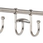 vidaXL Soporte de equipaje con perchas de pared aluminio vidaXL Soporte de equipaje con perchas de pared aluminio