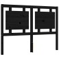 vidaXL Estructura de cama con cabecero madera maciza negro 120x200 cm