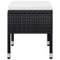 vidaXL Juego de comedor de jardín de 7 piezas negro vidaXL Juego de comedor de jardín de 7 piezas negro