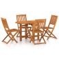 vidaXL Comedor de jardín 5 piezas madera maciza de acacia vidaXL Comedor de jardín 5 piezas madera maciza de acacia