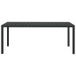 vidaXL Set de comedor de jardín 7 pzas y cojines ratán sintético negro vidaXL Set de comedor de jardín 7 pzas y cojines ratán sintético negro