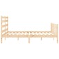 vidaXL Estructura de cama de matrimonio con cabecero madera maciza vidaXL Estructura de cama de matrimonio con cabecero madera maciza