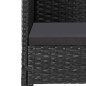 vidaXL Set de comedor de jardín 7 pzas y cojines ratán sintético negro vidaXL Set de comedor de jardín 7 pzas y cojines ratán sintético negro