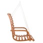 vidaXL Banco columpio con toldo madera maciza abeto con acabado teca vidaXL Banco columpio con toldo madera maciza abeto con acabado teca