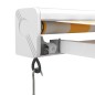 vidaXL Toldo retráctil aluminio y tela amarillo y blanco 4x3 m vidaXL Toldo retráctil aluminio y tela amarillo y blanco 4x3 m