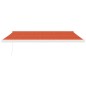 vidaXL Toldo retráctil aluminio y tela naranja y marrón 4,5x3 m vidaXL Toldo retráctil aluminio y tela naranja y marrón 4,5x3 m