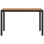 vidaXL Set de comedor de jardín 3 pzas y cojines ratán sintético negro vidaXL Set de comedor de jardín 3 pzas y cojines ratán sintético negro