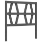 vidaXL Estructura de cama con cabecero madera maciza gris 100x200 cm vidaXL Estructura de cama con cabecero madera maciza gris 100x200 cm