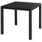 vidaXL Set de comedor de jardín de 3 piezas PVC ratán negro vidaXL Set de comedor de jardín de 3 piezas PVC ratán negro