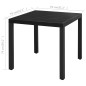 vidaXL Set de comedor de jardín de 3 piezas PVC ratán negro vidaXL Set de comedor de jardín de 3 piezas PVC ratán negro