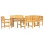 vidaXL Juego de comedor para jardín 5 piezas madera maciza de teca vidaXL Juego de comedor para jardín 5 piezas madera maciza de teca