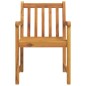 vidaXL Juego de comedor para jardín 7 piezas madera maciza acacia