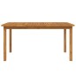 vidaXL Juego de comedor para jardín 7 piezas madera maciza acacia