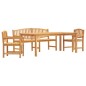 vidaXL Juego de comedor para jardín 4 piezas madera maciza de teca vidaXL Juego de comedor para jardín 4 piezas madera maciza de teca