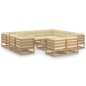 vidaXL Set de muebles de jardín 13 pzs cojines madera pino marrón miel vidaXL Set de muebles de jardín 13 pzs cojines madera pino marrón miel