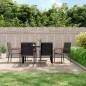 vidaXL Sillas de jardín 6 uds textilene y acero negro 55x61,5x90 cm vidaXL Sillas de jardín 6 uds textilene y acero negro 55x61,5x90 cm