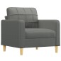 vidaXL Sillón de tela gris oscuro 60 cm vidaXL Sillón de tela gris oscuro 60 cm