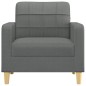 vidaXL Sillón de tela gris oscuro 60 cm vidaXL Sillón de tela gris oscuro 60 cm