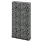 vidaXL Muro de gaviones jardín con piedras de vidrio LED 100x30x150cm vidaXL Muro de gaviones jardín con piedras de vidrio LED 100x30x150cm